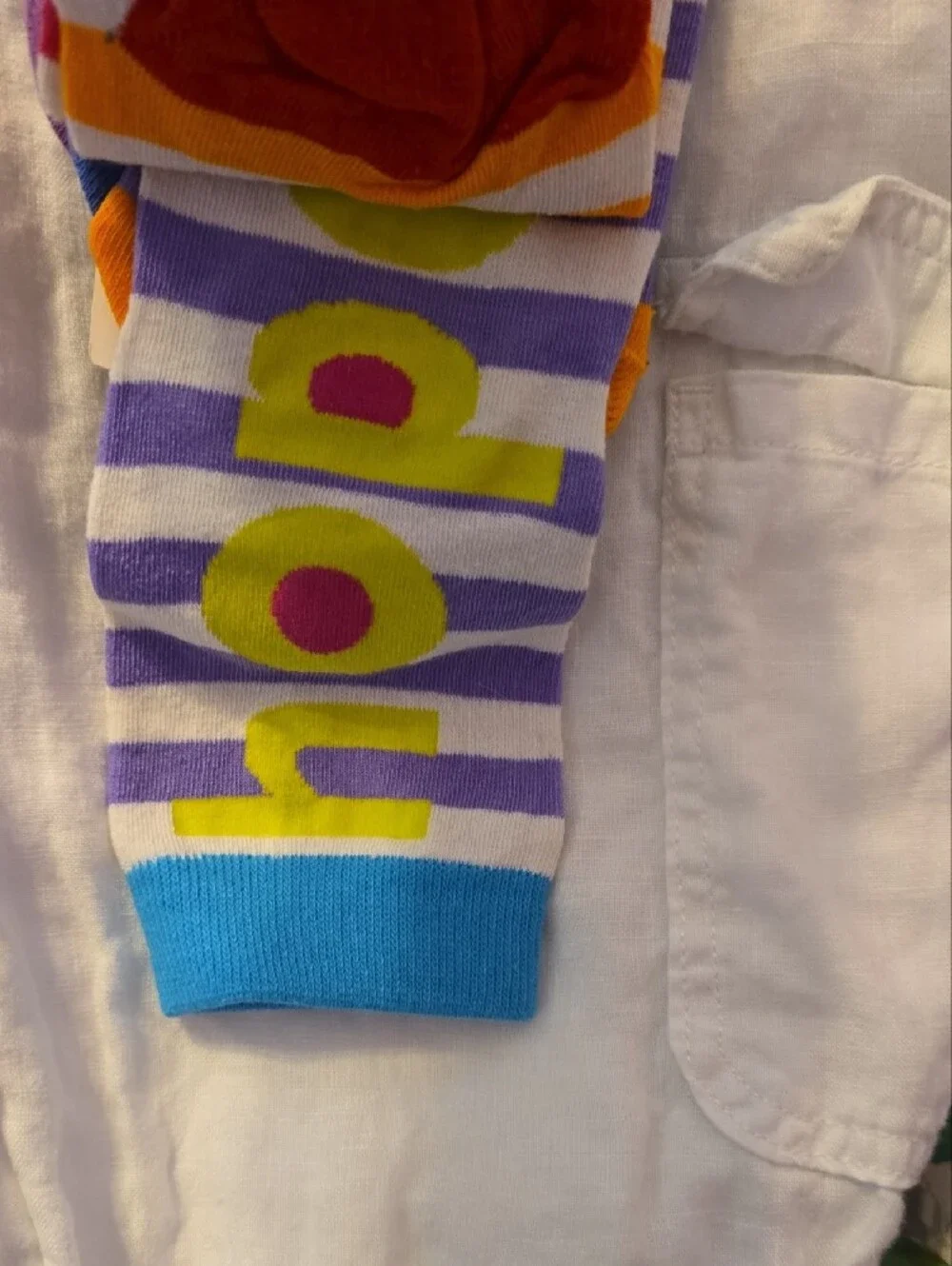 Girls'‎ Striped Pink & White Socks - 3 Pack